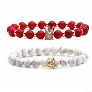 beaded couples bracelet